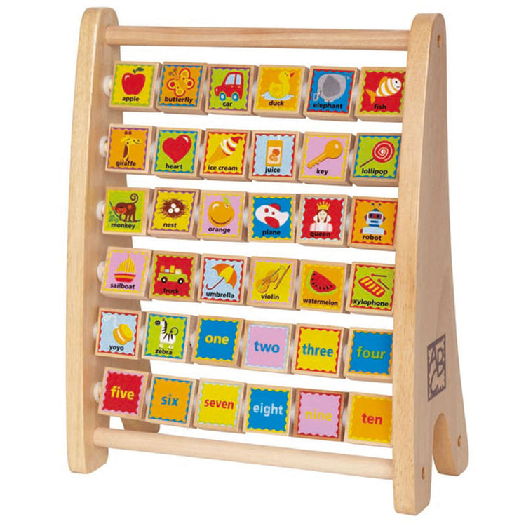 Hape Alphabet Abacus Wooden Counting Toy 3yrs+