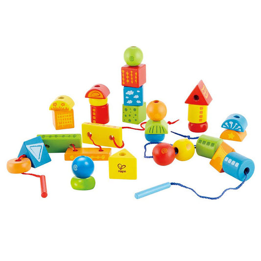Hape String-Along Shapes 3yrs+ 32pcs
