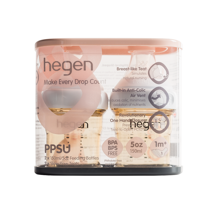 Hegen PCTO Feeding Bottle PPSU (150ml/5oz x 2)