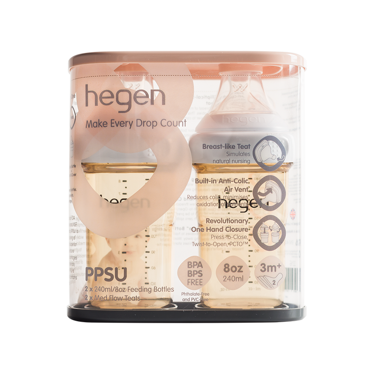 Hegen PCTO™ 240ml/8oz Feeding Bottle PPSU (2-pack)