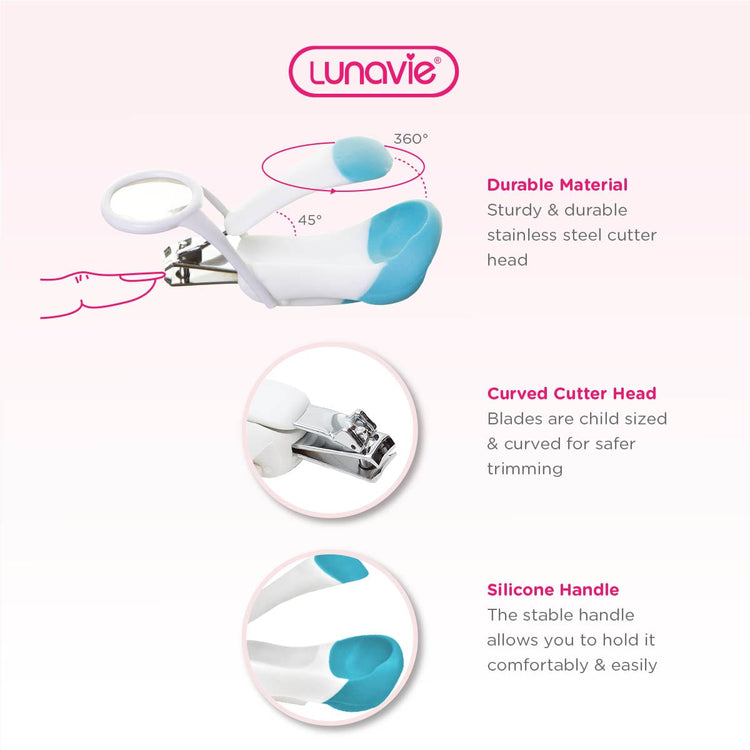 Lunavie Deluxe Nail Clipper with Magnifier