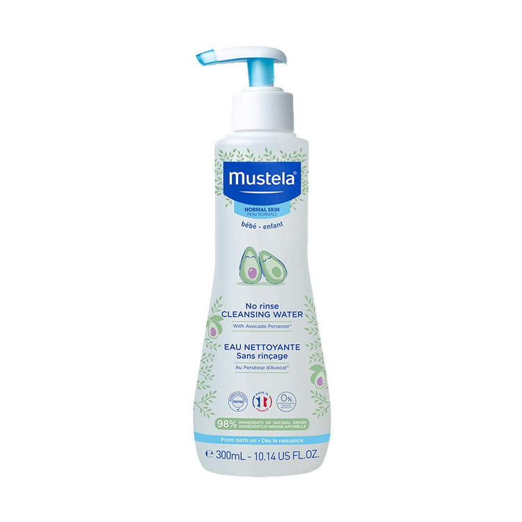 Mustela No-Rinse Cleansing Water With Organically Farmed Avocado for Normal Skin (300ml)