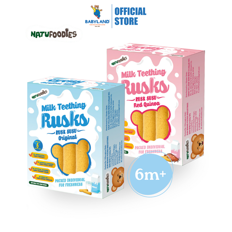 Natufoodies Milk Teething Rusks (84g) (6m+)