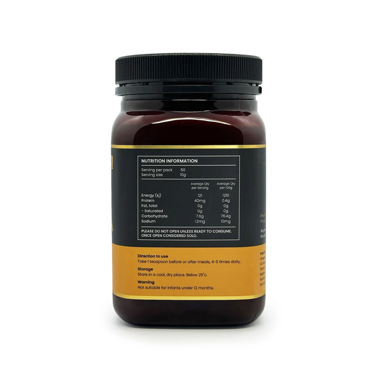 Oregan Active 15+ Manuka Honey MGO 525+ (500g)
