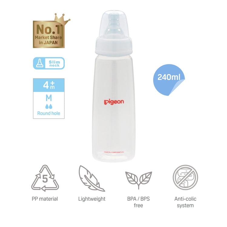 Pigeon Flexible Slim Neck PP Nursing Bottle