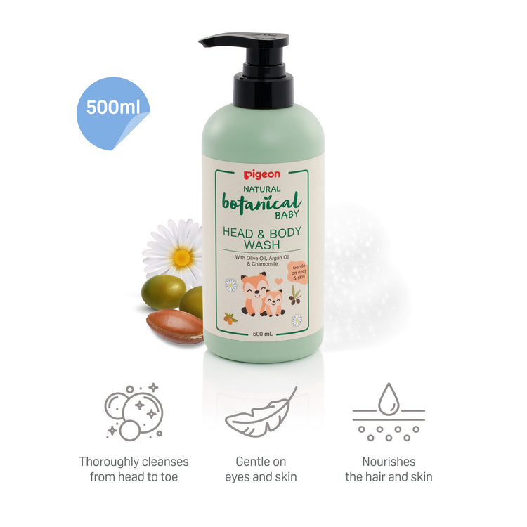 Pigeon Natural Botanical Baby Head & Body Wash