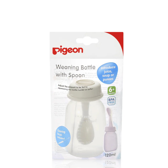 Pigeon Weaning Bottle With Spoon (120ml)