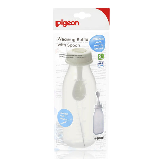 Pigeon Weaning Bottle With Spoon (240ml)