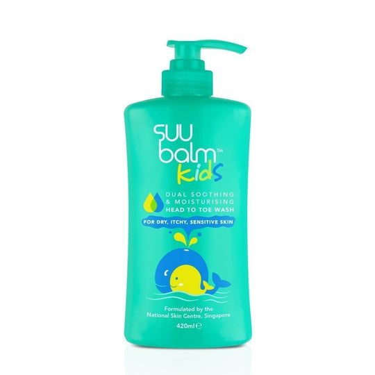 Suu Balm™ Kids Dual Soothing & Moisturising Head-to-Toe Wash (420ml)