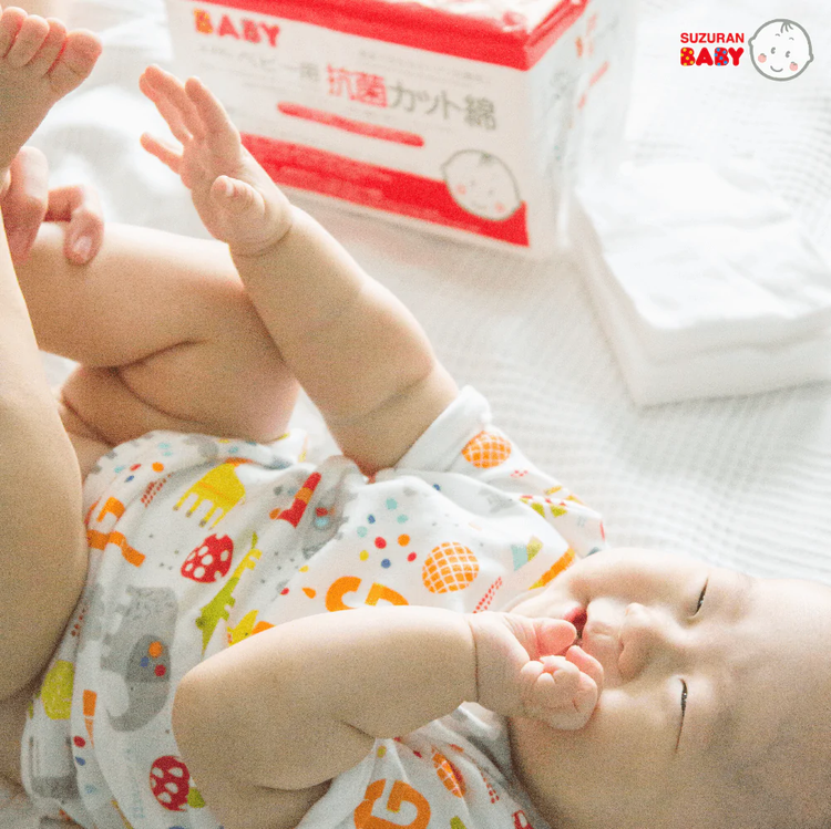 Suzuran Baby Antibacterial Cut Cotton (120 Pcs)