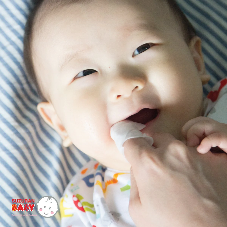Suzuran Baby Wet Cleaning Cotton (Baby Oral Wipe for 0-month Onwards)