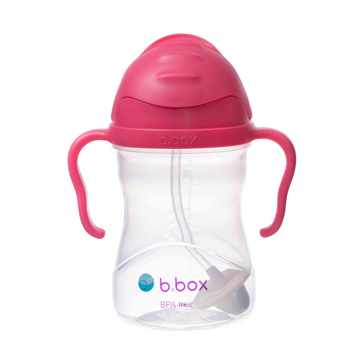 B.Box Baby Sippy Straw Cup 240ml With 360 Degree Weighted Straw (6m+) / Replacement Straw Set