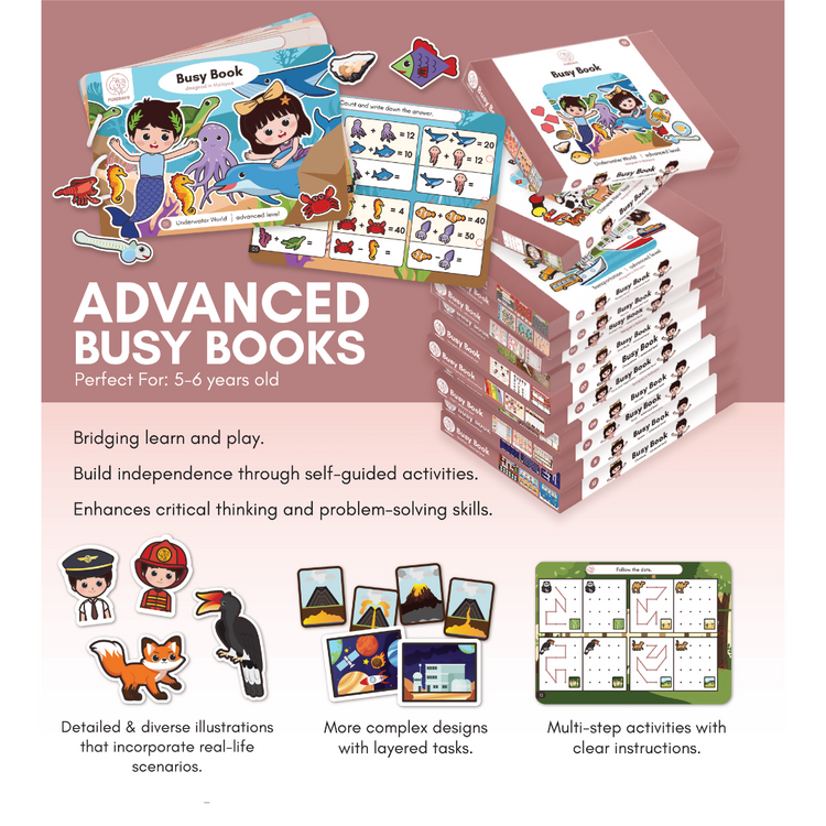 PureDays Advanced Level Busy Books - Book 1 to 12