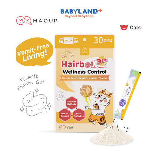 Maoup 3-IN-1 Hairball Wellness Control (30 sachets) - All cat ages and breeds