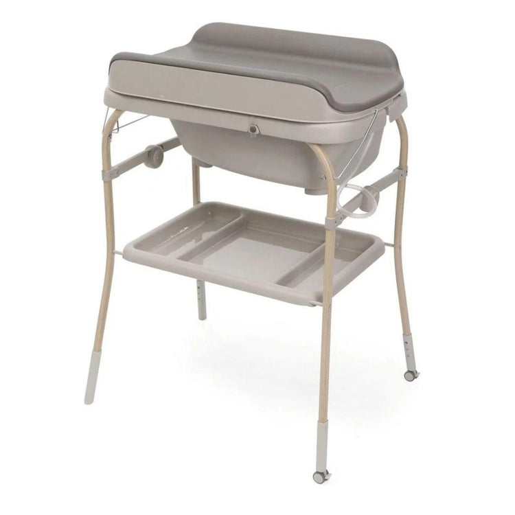 Chicco Soft Bubble Armonia Height Adjustable Baby Nursing Table & Bath Tub with 2 Wheels with Brake
