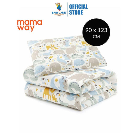 Mamaway Optimum Temp. Antibacterial Summer Quilt - Animals Silver F (90x123 cm)