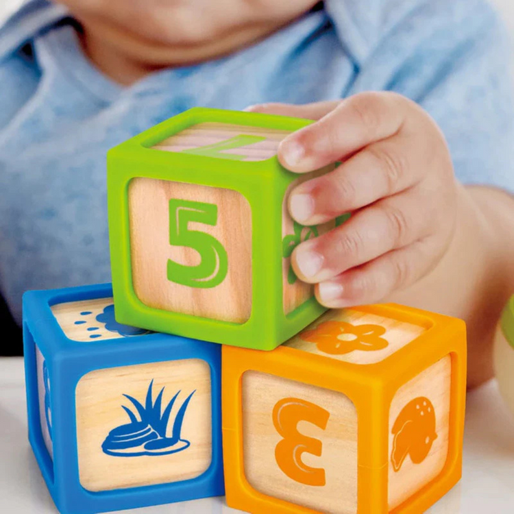 Hape 0132 Smart Start Blocks (4Pcs) Suitable For Age 6+ Months