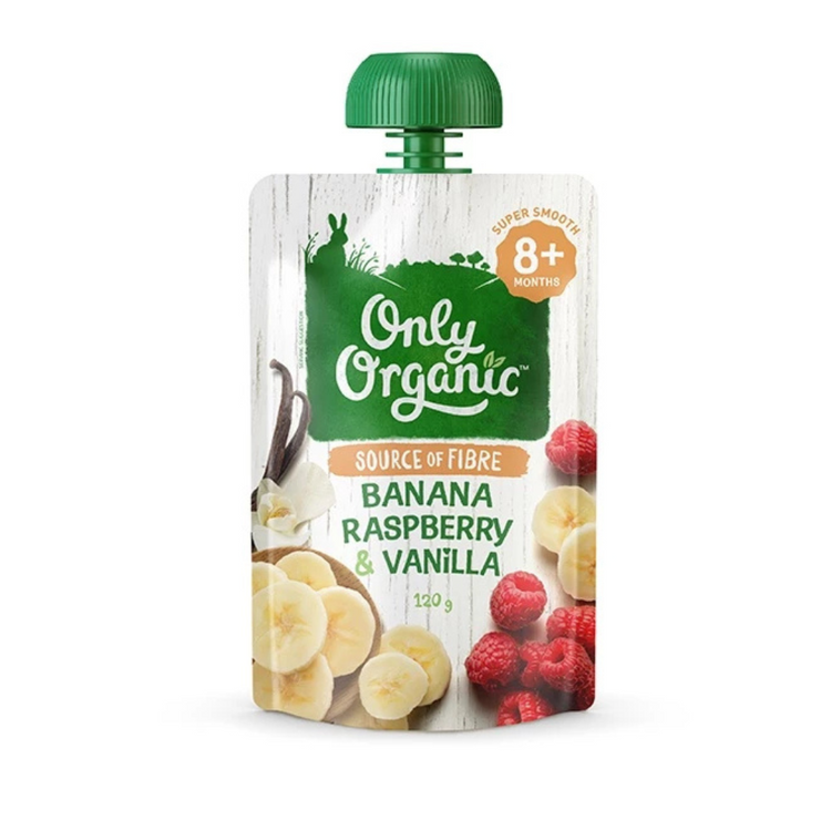 Only Organic Fruit & Vege Pouches (120g) (6m+)(8m+)(10m+)