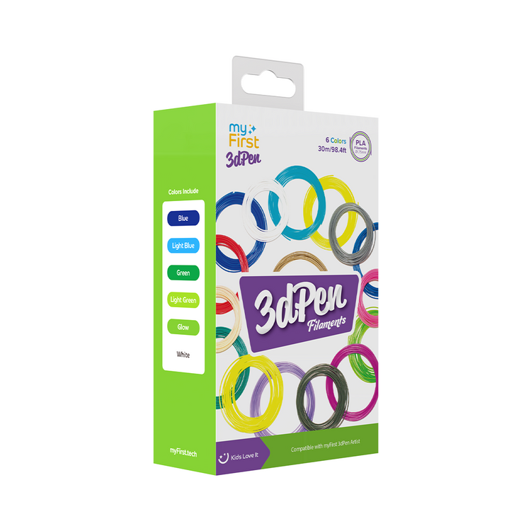 myFirst 3dPen Artist Filaments - 5 Colors Mega Pack 5x5m (Cold/Warm)