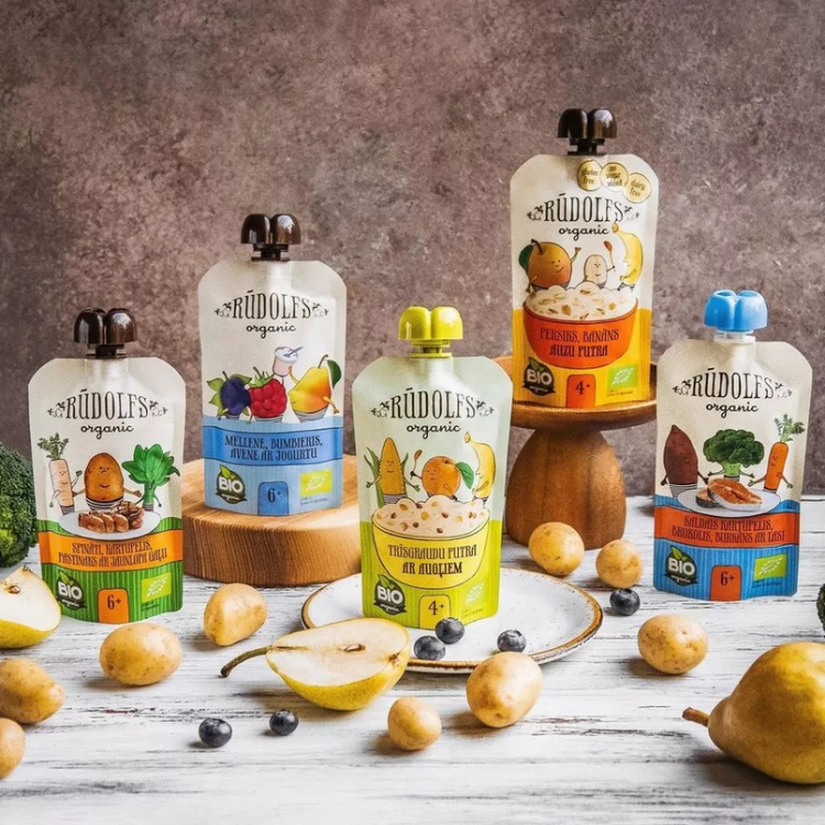 [Halal] Rudolfs Organic Premium Baby Food in Pouches (suitable: 4m+ -- 6m+)