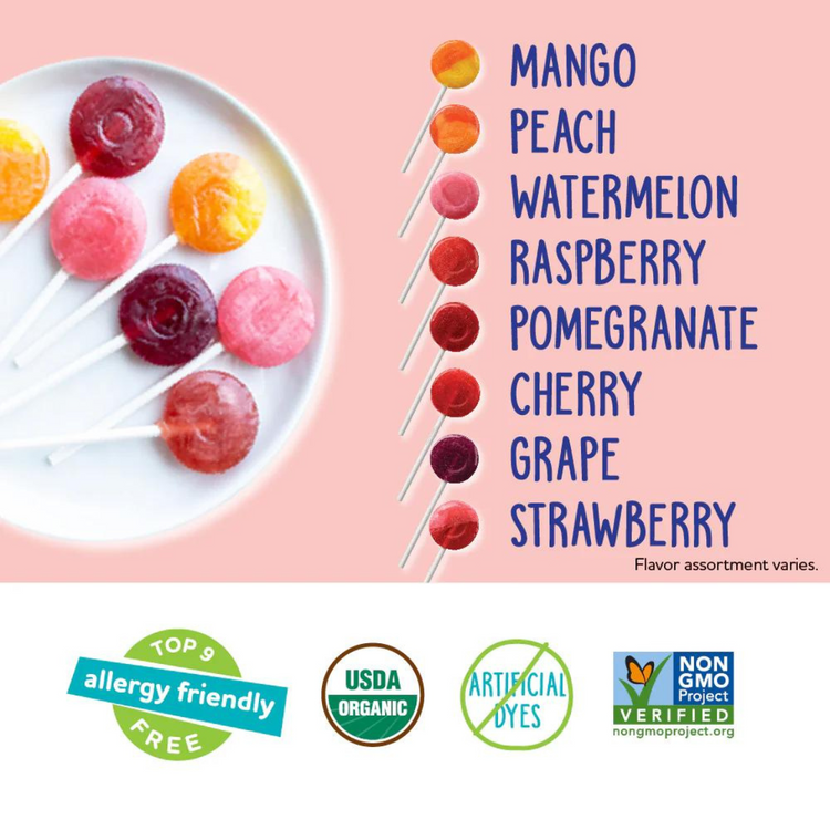 Yumearth Organic Lollipops Mix Flavors