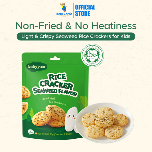 Babyyum Rice Cracker Seaweed Flavor 30g