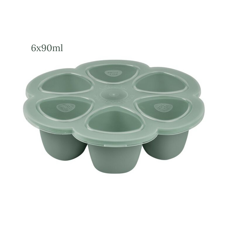 Beaba Multiportions Silicone Freezer Tray - Sage Green