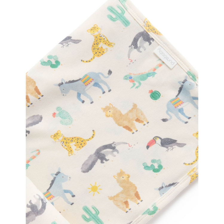 Purebaby Organic Animal Fiesta Strech Wrap