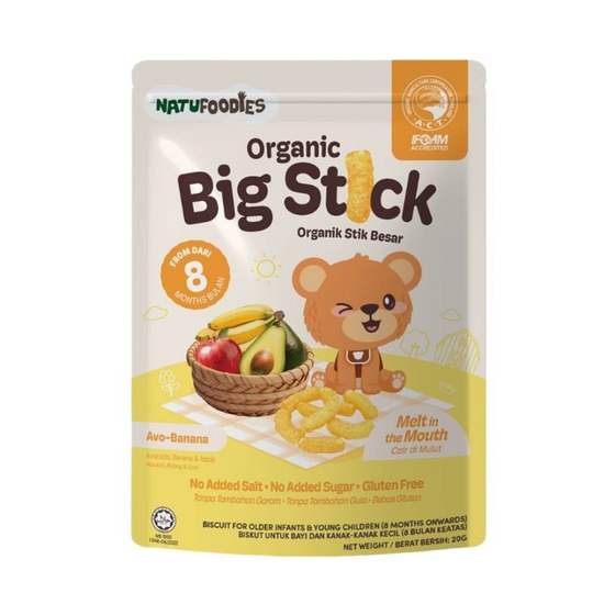 Natufoodies Organic Big Stick - Avo Banana 20g