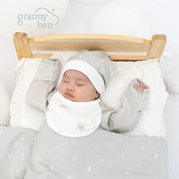 Granny Ben TENCEL Muslin Newborn Bib (3-pack)