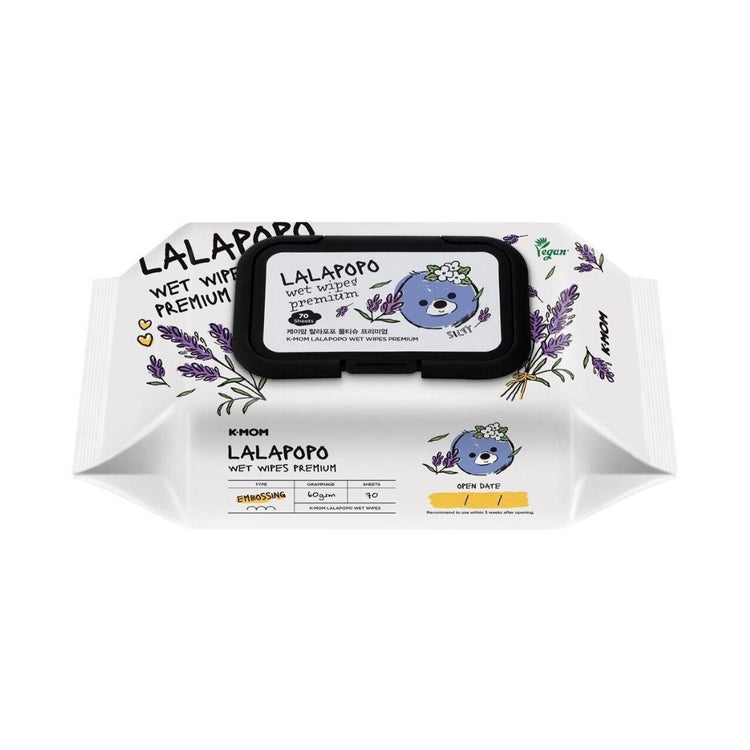 K-Mom Lalapopo Wet Wipes Premium 70'S
