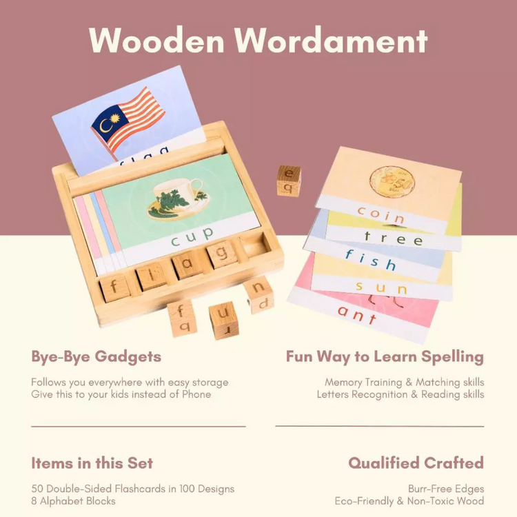 PureDays Wooden Numberment Maths Game