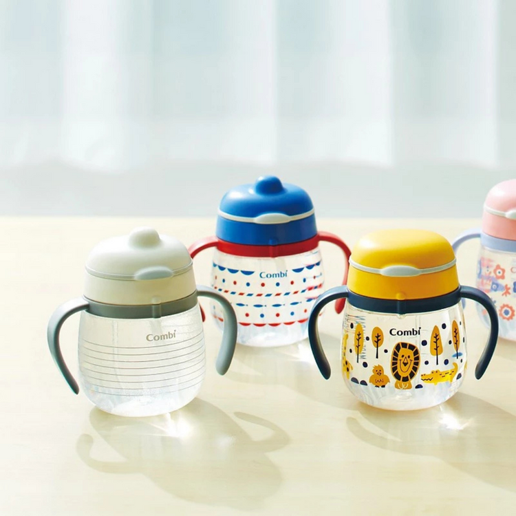 Combi Baby Lakumug Straw Cup 340ml - White (6m+)