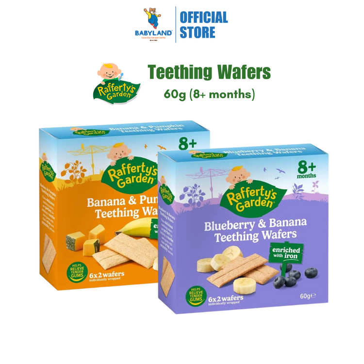 Rafferty's Garden Teething Wafers 60g (8+ months)