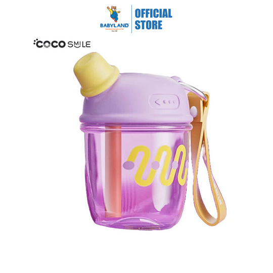 Cocosmile 8320 Dudu Straw Portable Tritan Cup 530ML - Purple