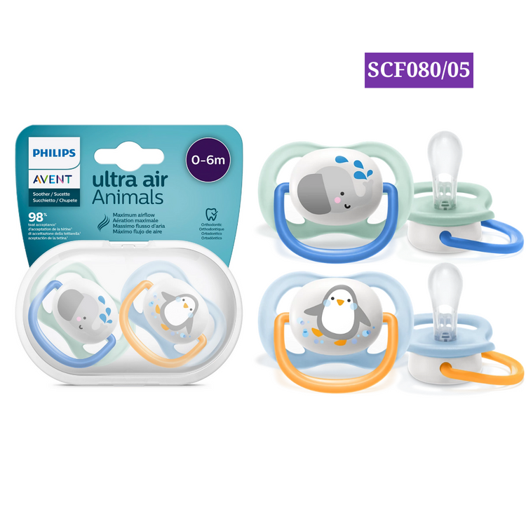 Philips Avent Ultra Air Soother Twin Pack (0-6m) (6-18m)