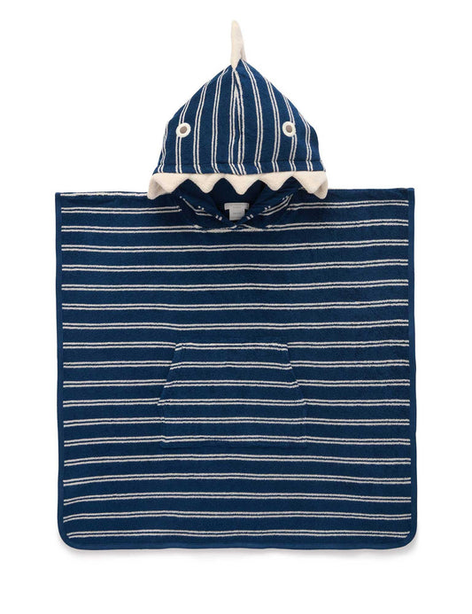 Purebaby Organic Hooded Animal Towel - Marine Stripe