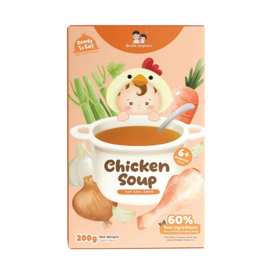 Double Happiness Ready To Eat Broth Soup 200G (6m+) | seasoning powder | NO ADDED MSG | Suitable for salt introduced kids