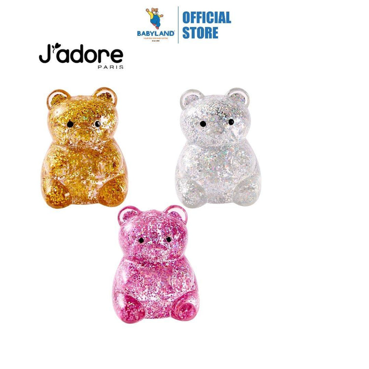 J'adore Glitter Squeezy Bear Suitable for 3+ Years