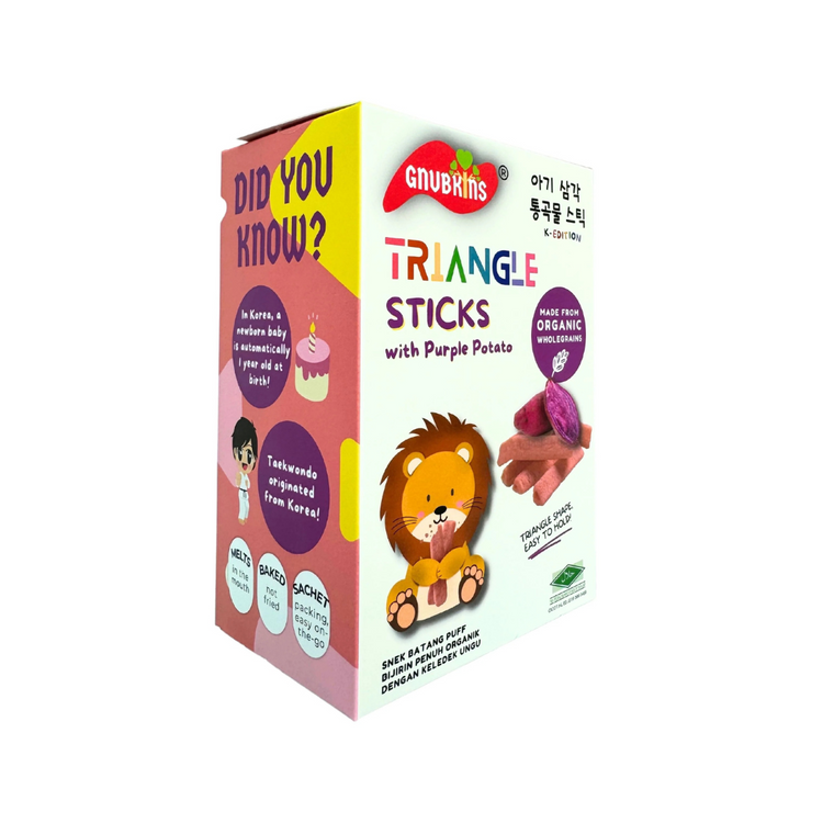 Little Baby Grains Triangle Sticks Organic Snack - 2 Flavours (6 months onwards)