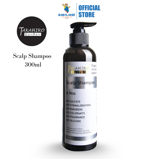 Takahiro Scalp Shampoo 300ml - Oily Hair-Hair Fall-Scalp Irritation-Sensitive Scalp