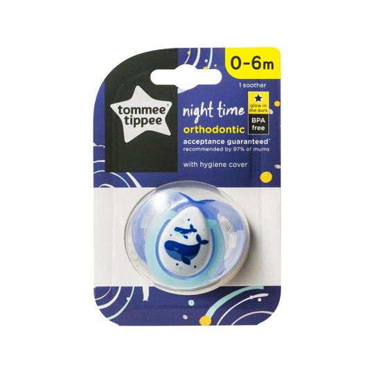 Tommee Tippee Closer to Nature Night Time Soother 1Pc (0-6m)