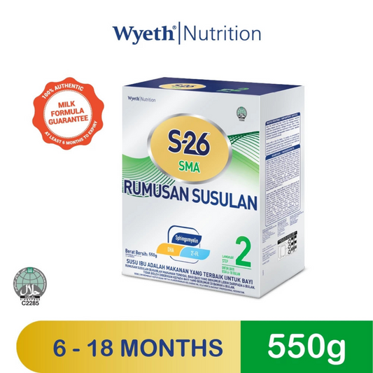 Wyeth S-26 Gold Promil Step 2 (550g) (6-18mth )