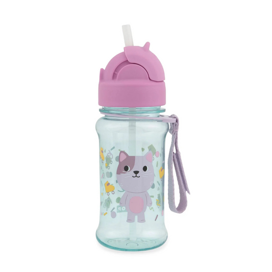 Skip Hop Besties Squad Tritan Renew Straw Bottle - Cat (12+ months)