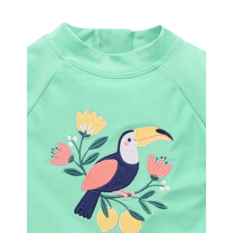 Purebaby Organic Toucan Long Sleeve Rashie Set