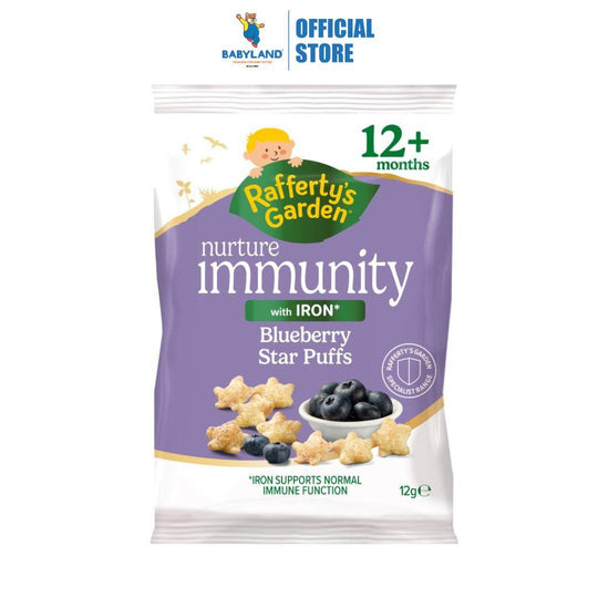 Rafferty's Garden Nurture Immunity Blueberry Star Puffs 12g (12m+)