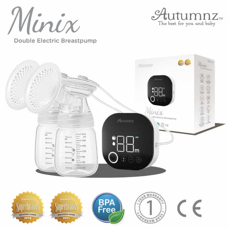 Autumnz Minix Double Electric Breast Pump - Black