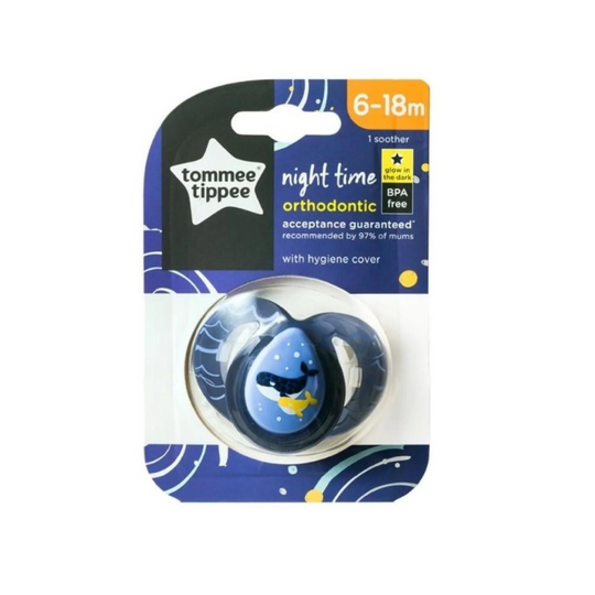 Tommee Tippee Closer to Nature Night Time Soother 1Pc (6-18m)