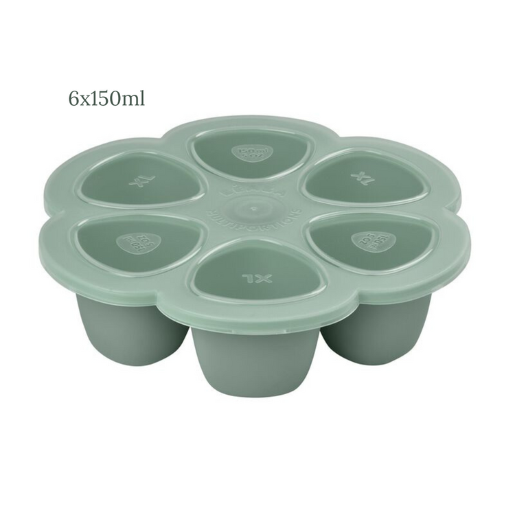 Beaba Multiportions Silicone Freezer Tray - Sage Green