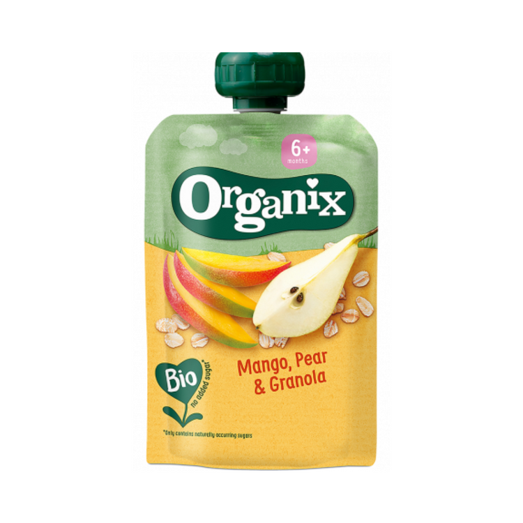 [Single Pack] Organix Fruit Baby Puree Pouches 100g